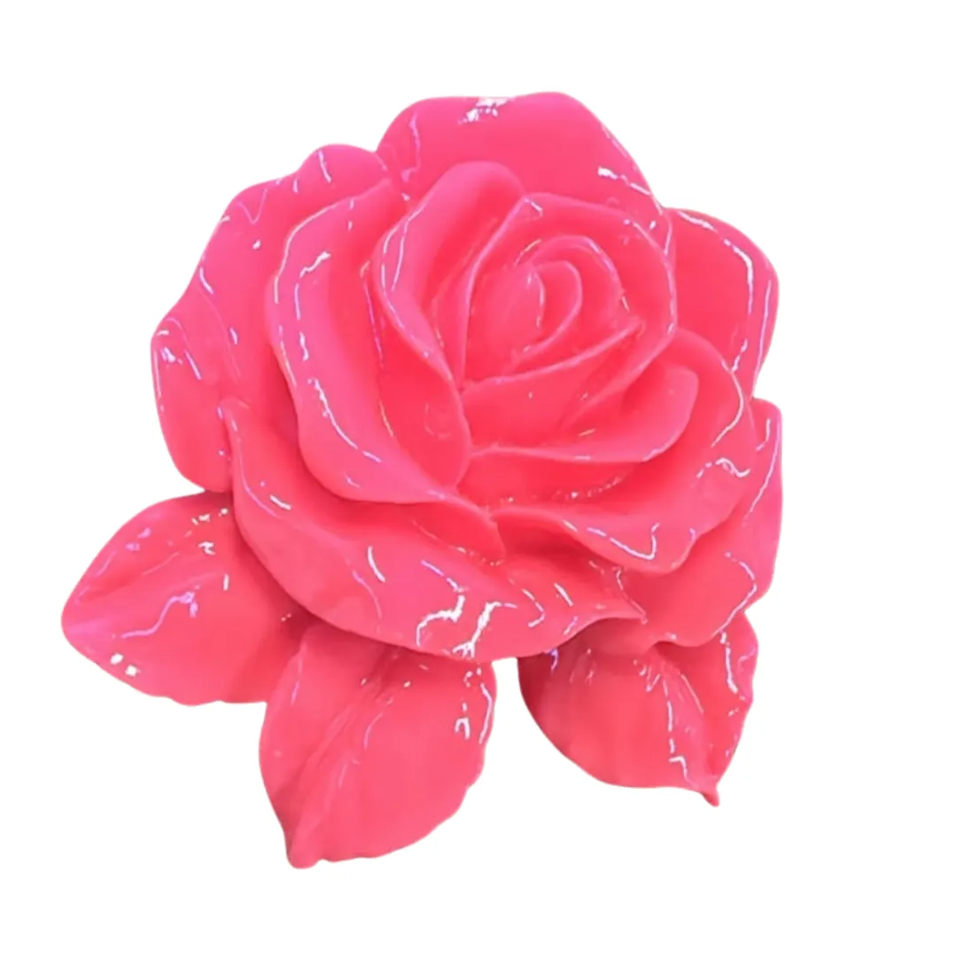 Acrylic Rose Flat Backs