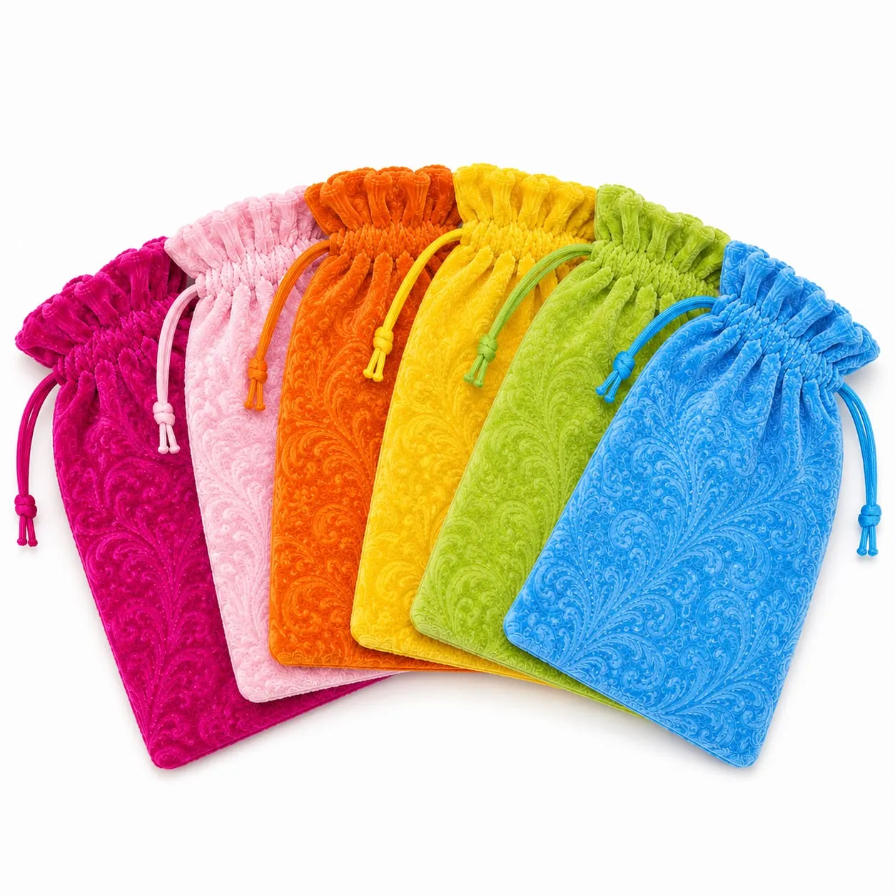 Embossed Velvet Bags