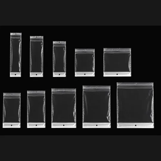 Silver Based Transparent plastic OPP Bags