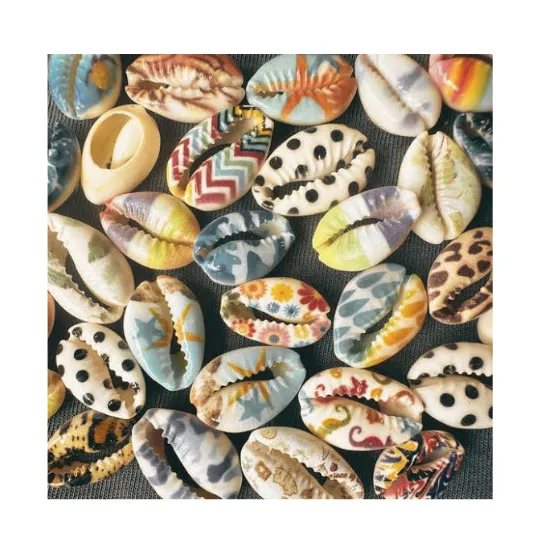 Cowrie Beads with Designs