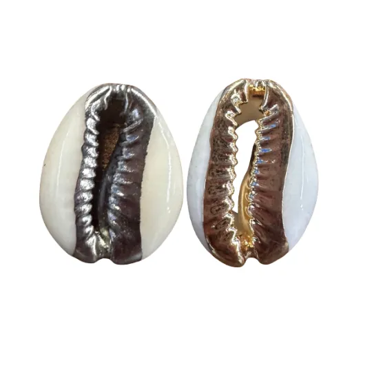Cowrie Beads with Metal Belt