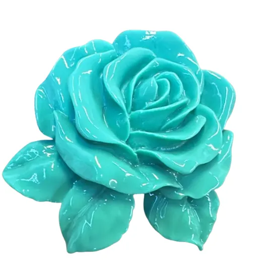 Acrylic Rose Flat Backs