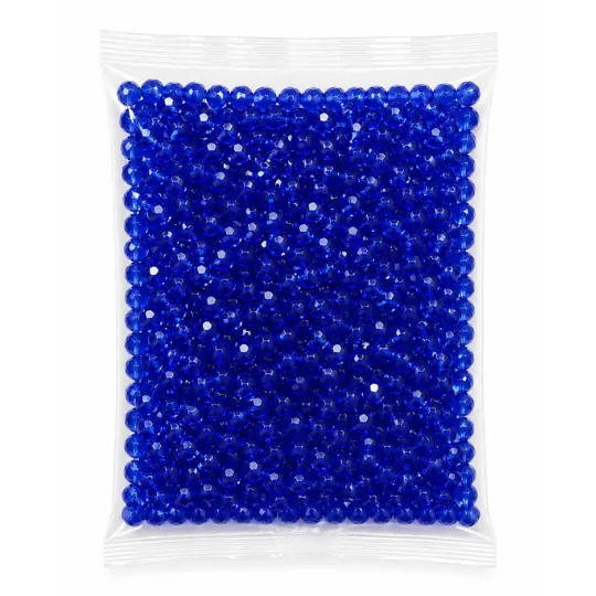 Plastic Round Faceted Beads