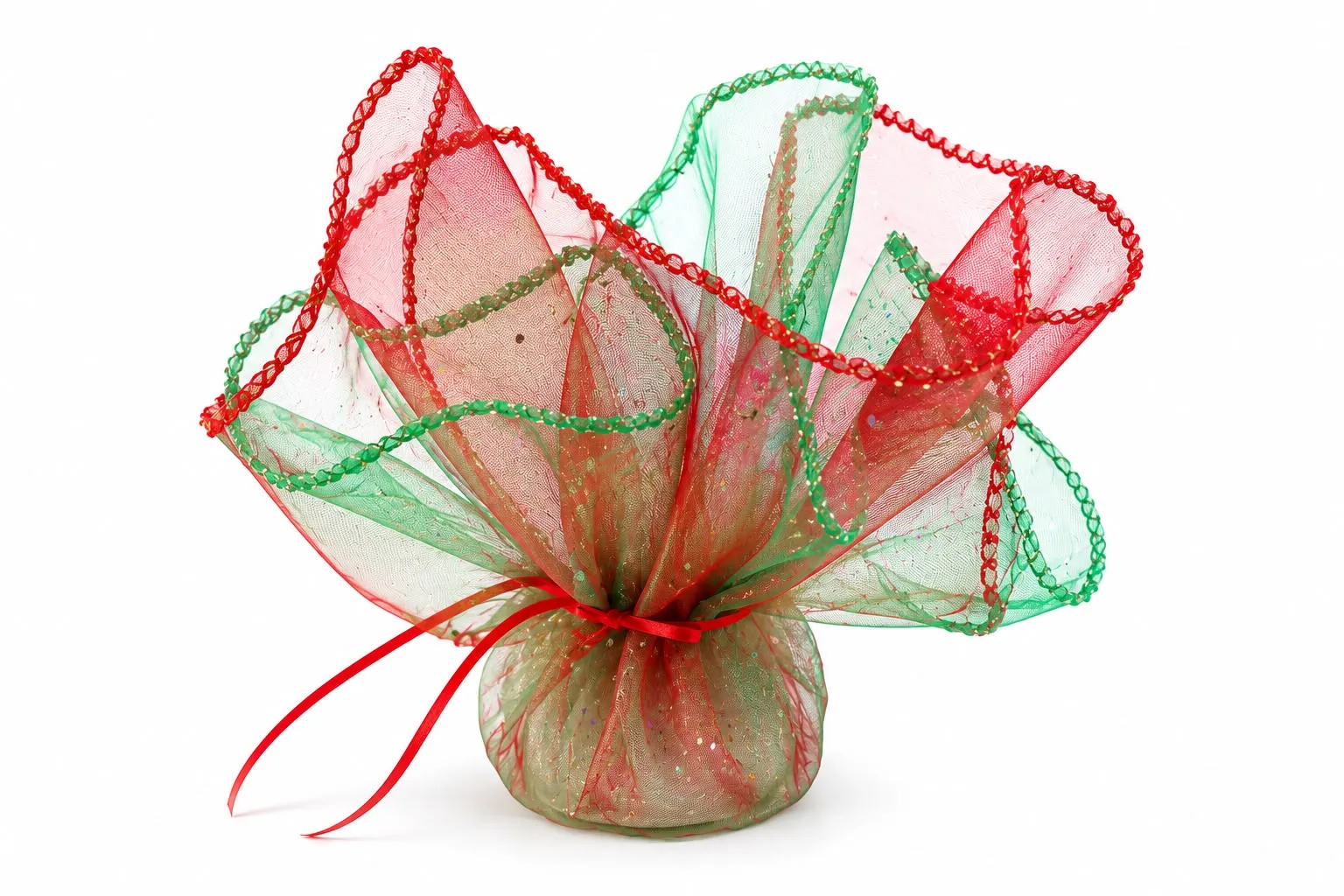 Round Organza bags with two colors