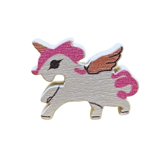 Wooden Unicorn Bead
