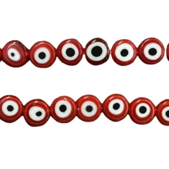 Round Flat Eye Beads