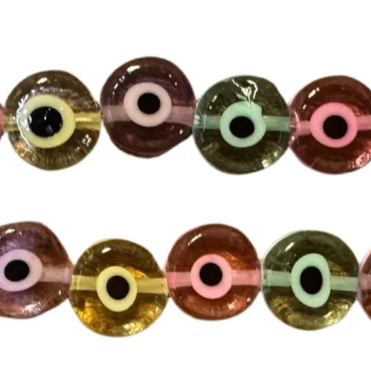 Pastel Mix Eye Bead Strand