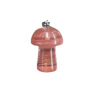 Semi Precious Mushroom Pendant - Pink Glass Quartz, 20mm