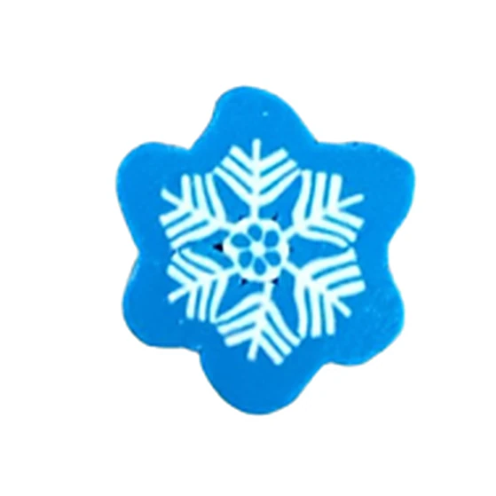 Soft Ceramic Snowflake bead
