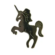 Metal Unicorn Brooch LM-06