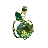 Apple Pendant with stone Gold (Brass)