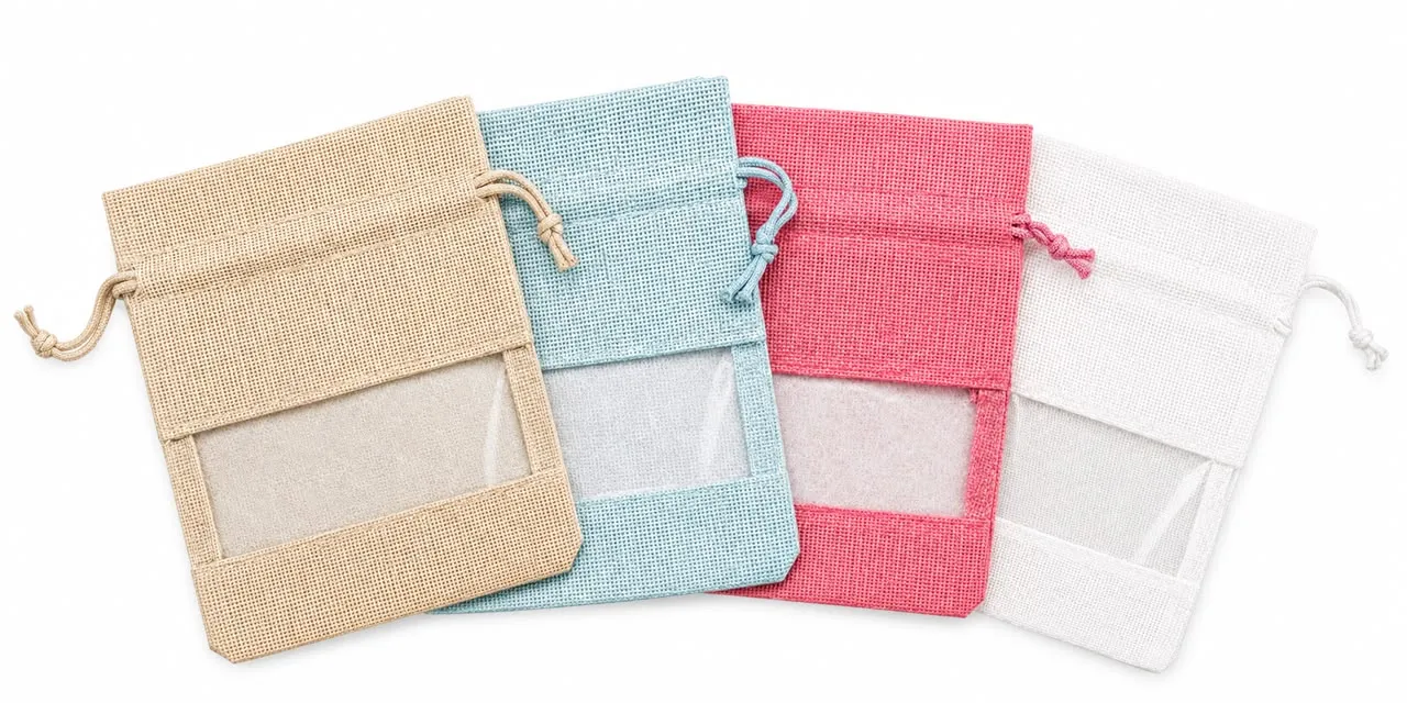 Canva Bags with Organza