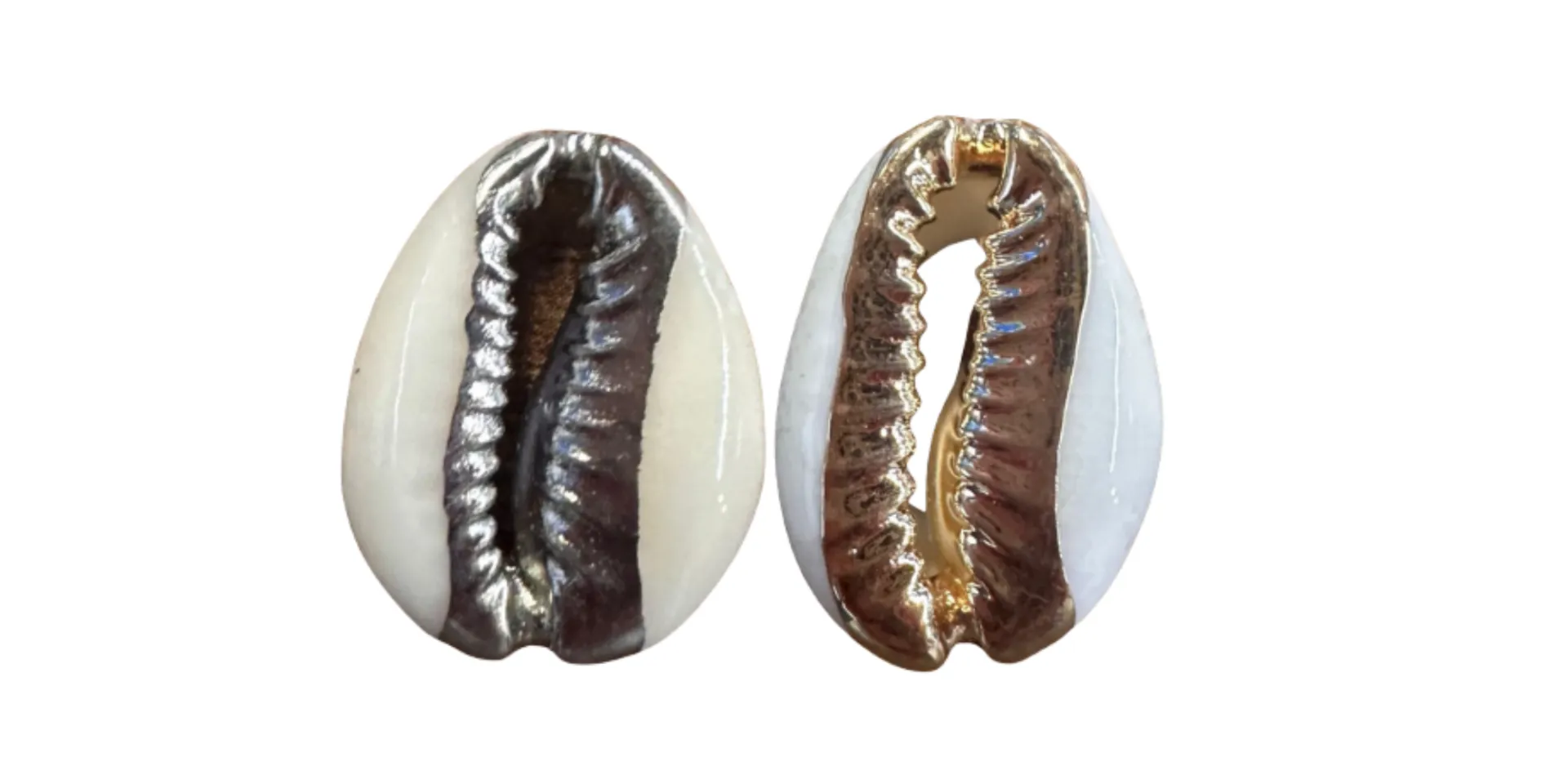 Cowrie Beads with Metal Belt